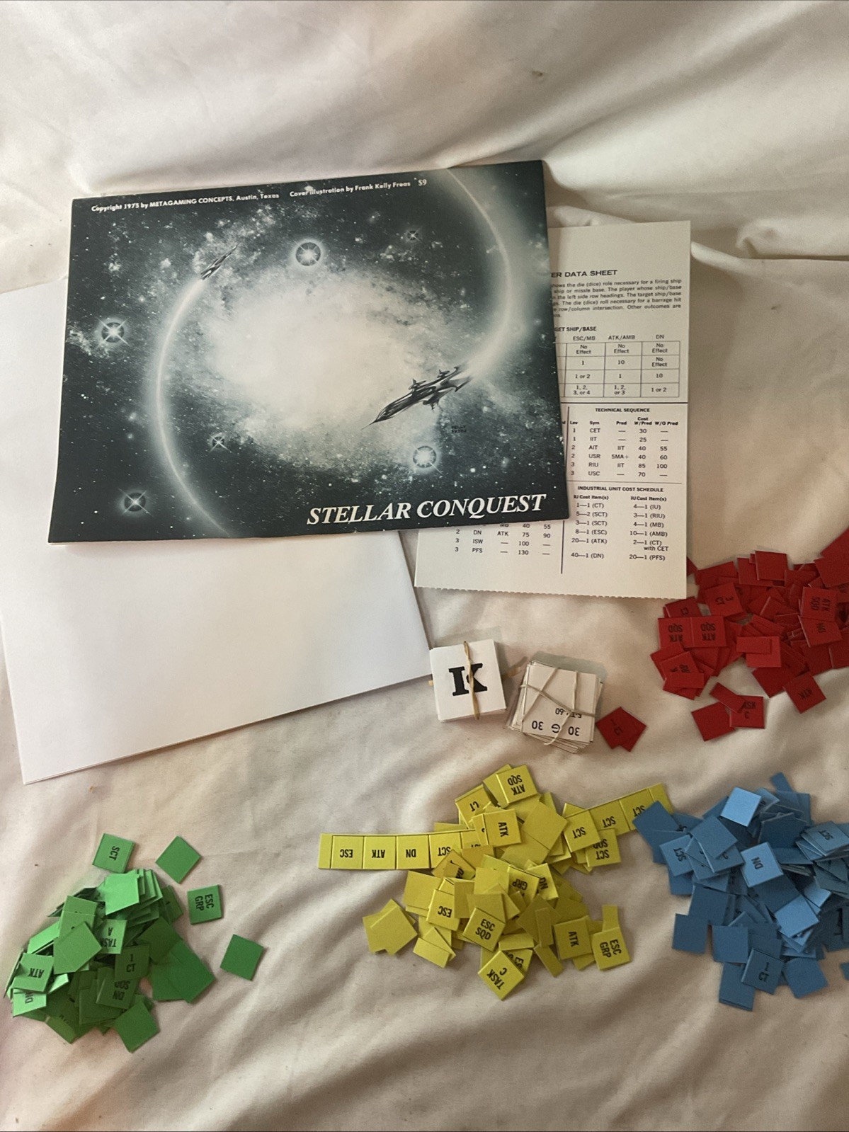 Stellar Conquest 1975 Metagaming Game of Conflict 1st Ed COMPLETE