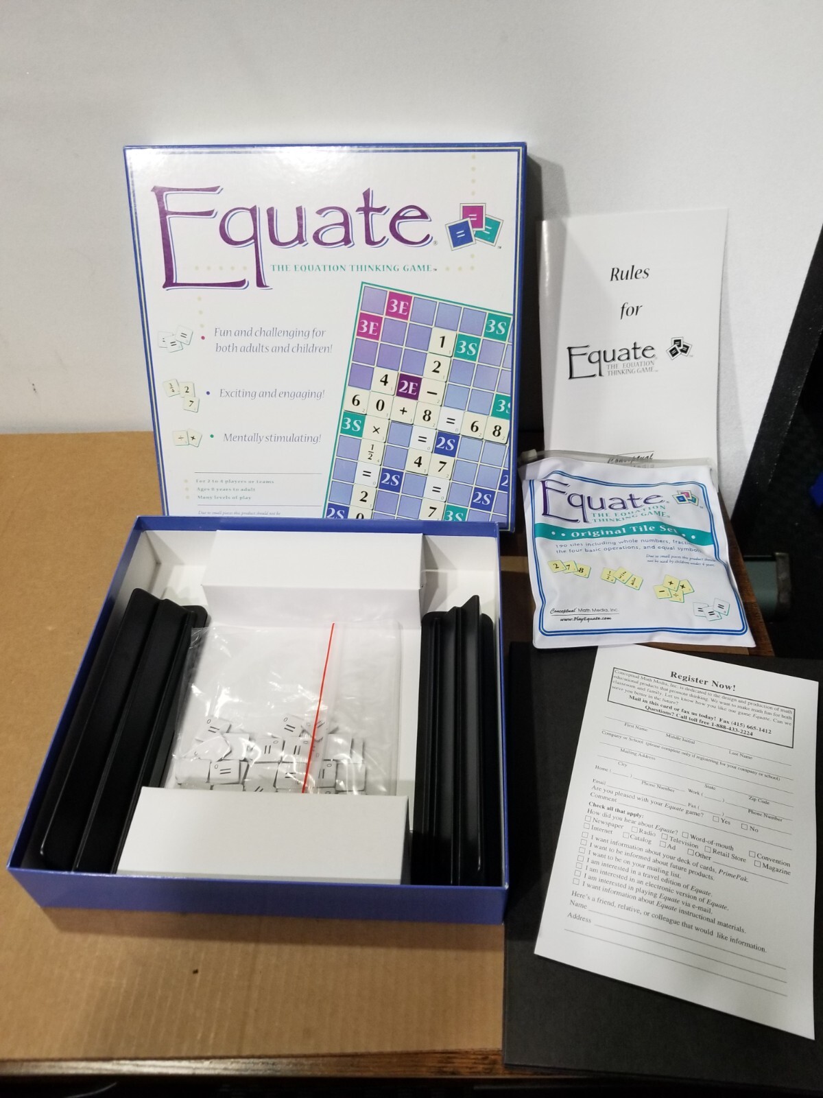 Equate The Equation Thinking Board Game Home Schoolers Teach Math Complete