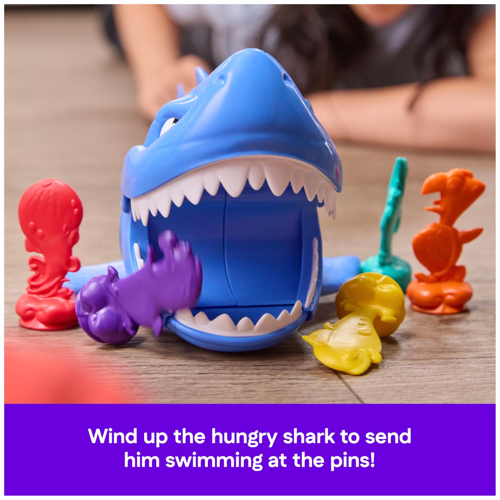 , Shark Strike, Bowling Game with WindUp JawChomping Action, Easy Activity To…