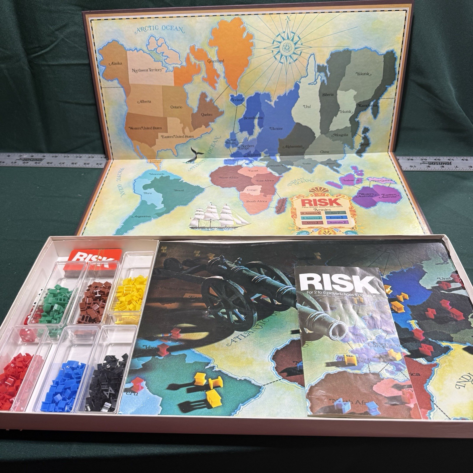 Vintage Risk Strategy Board Game 1980 by Parker Brothers NEW Open Box Ships Free