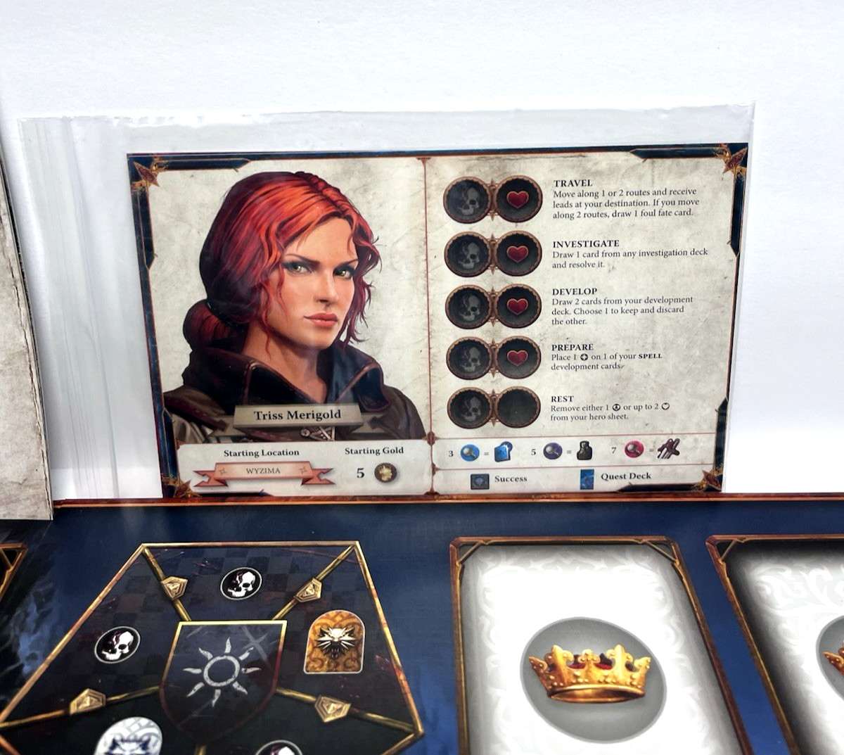 Witcher Adventure Board Game CD Projekt Red 2014 Fantasy Flight EUC Complete