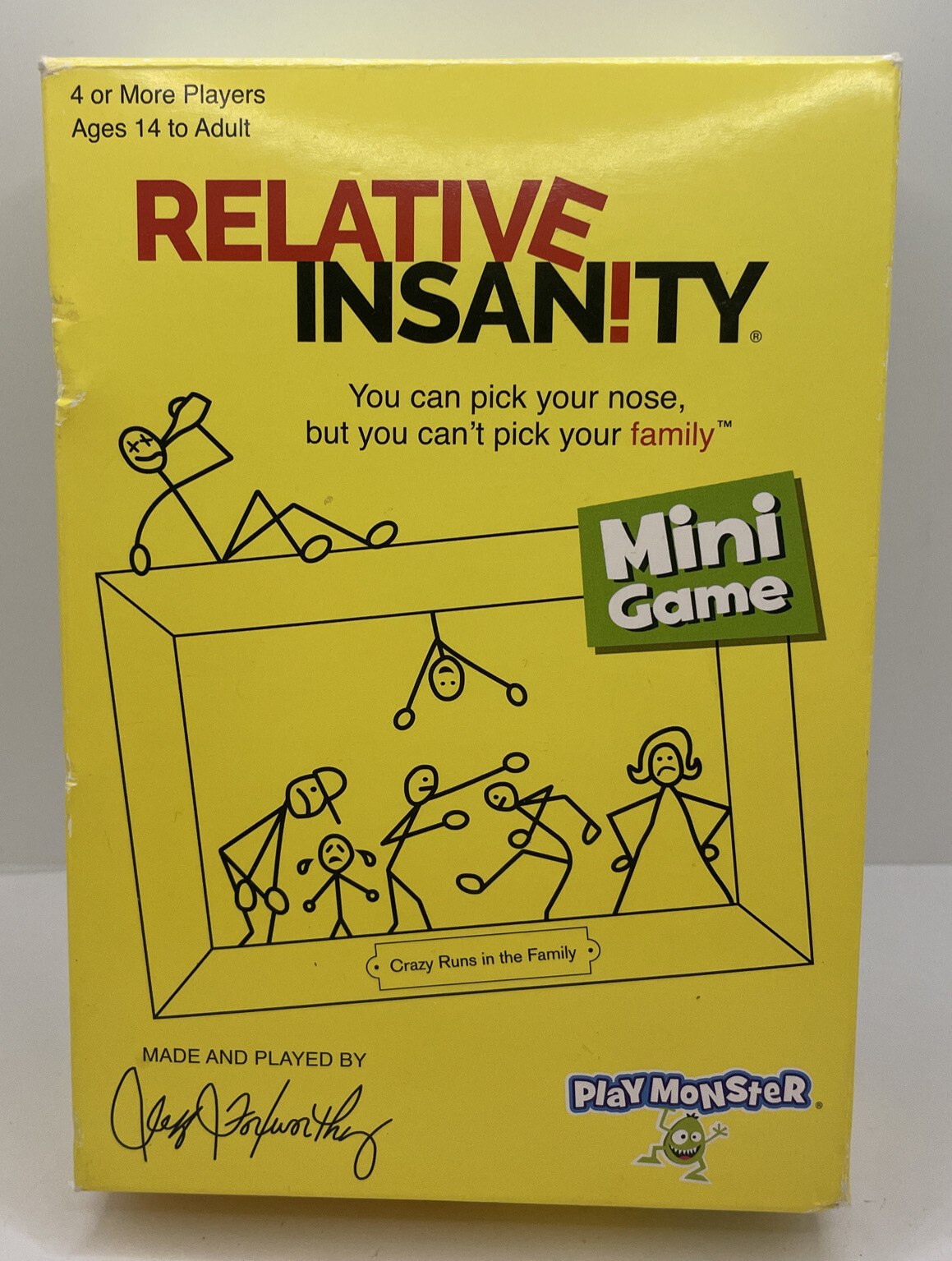 Relative Insanity Hilarious Party Game – By: Jeff Foxworthy – Ages 14+ – E9E
