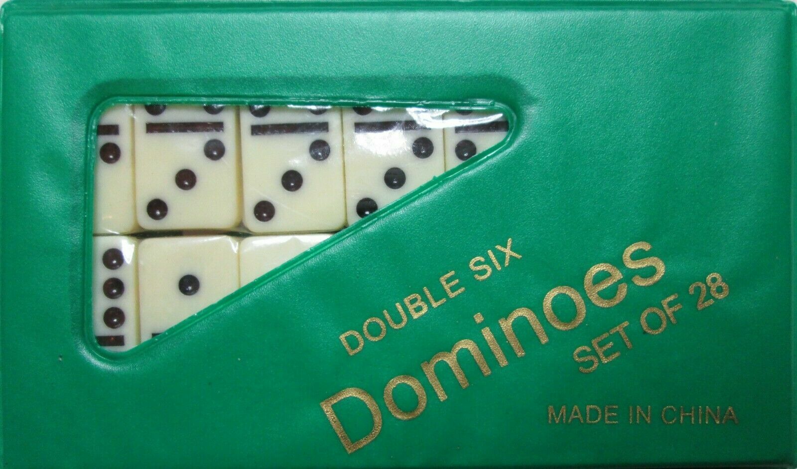 DOMINOES ONLINE DOUBLE SIX GAME MEDIUM SET 28 TILES & CASE/FREE DOMINO SALE