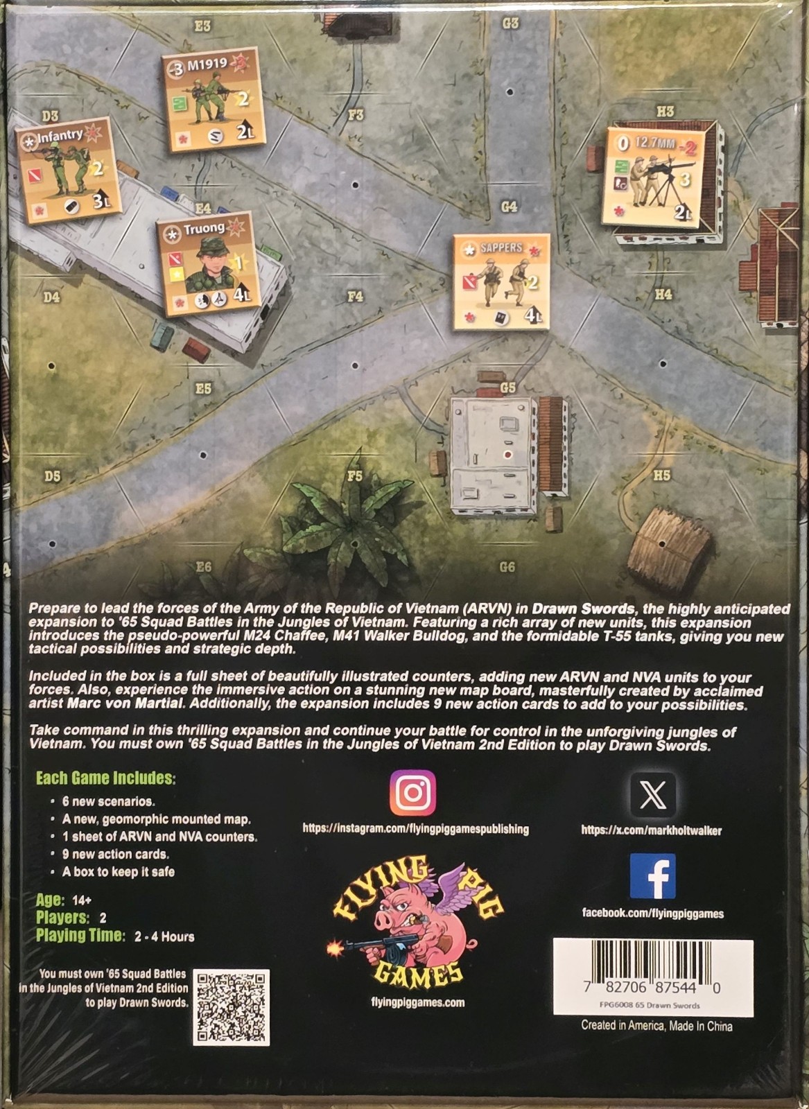 Flying Pig Games ’65: Drawn Swords Expansion NISW Fast Shipping