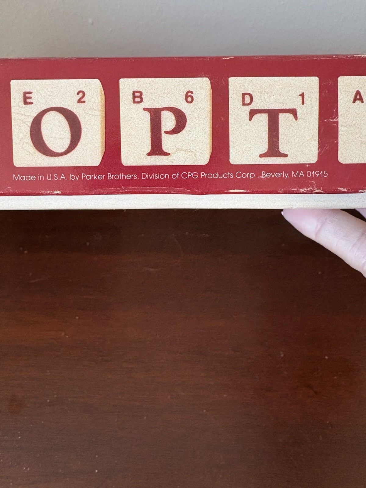 Vintage – Parker Brothers Option Double-Sided Word Board Game 1983 Edition –