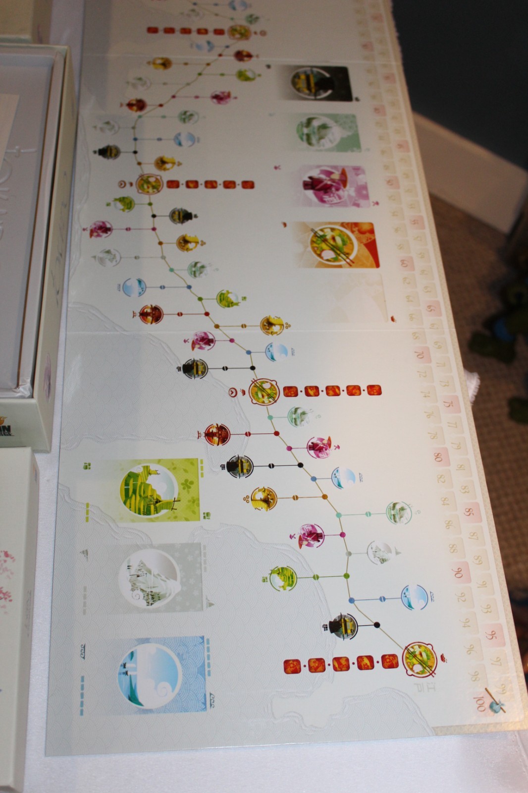 UNUSED Tokaido Board Game & Crossroads Expansion Fun Forge 2014 Antoine Bauza