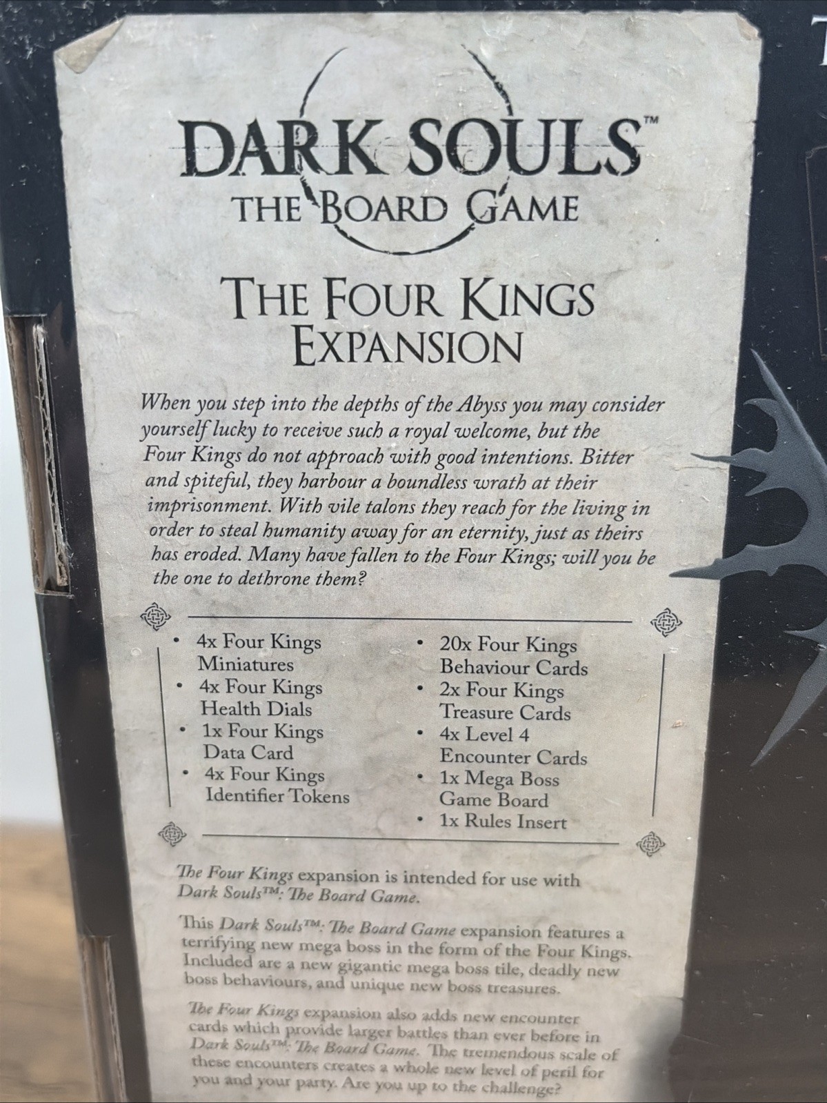 NIB Dark Souls The Board Game Four Kings Expansion Kickstarter Exclusive SFG