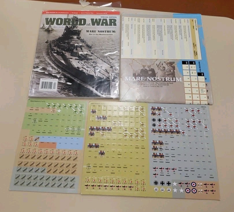World at War #41 – Mare Nostrum | Magazine & Game {UNPUNCHED_COMPLETE} RARE