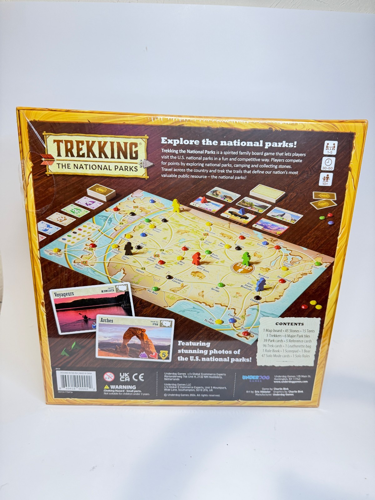 Underdog Games Trekking National Parks Game Board – UG10001 NIB