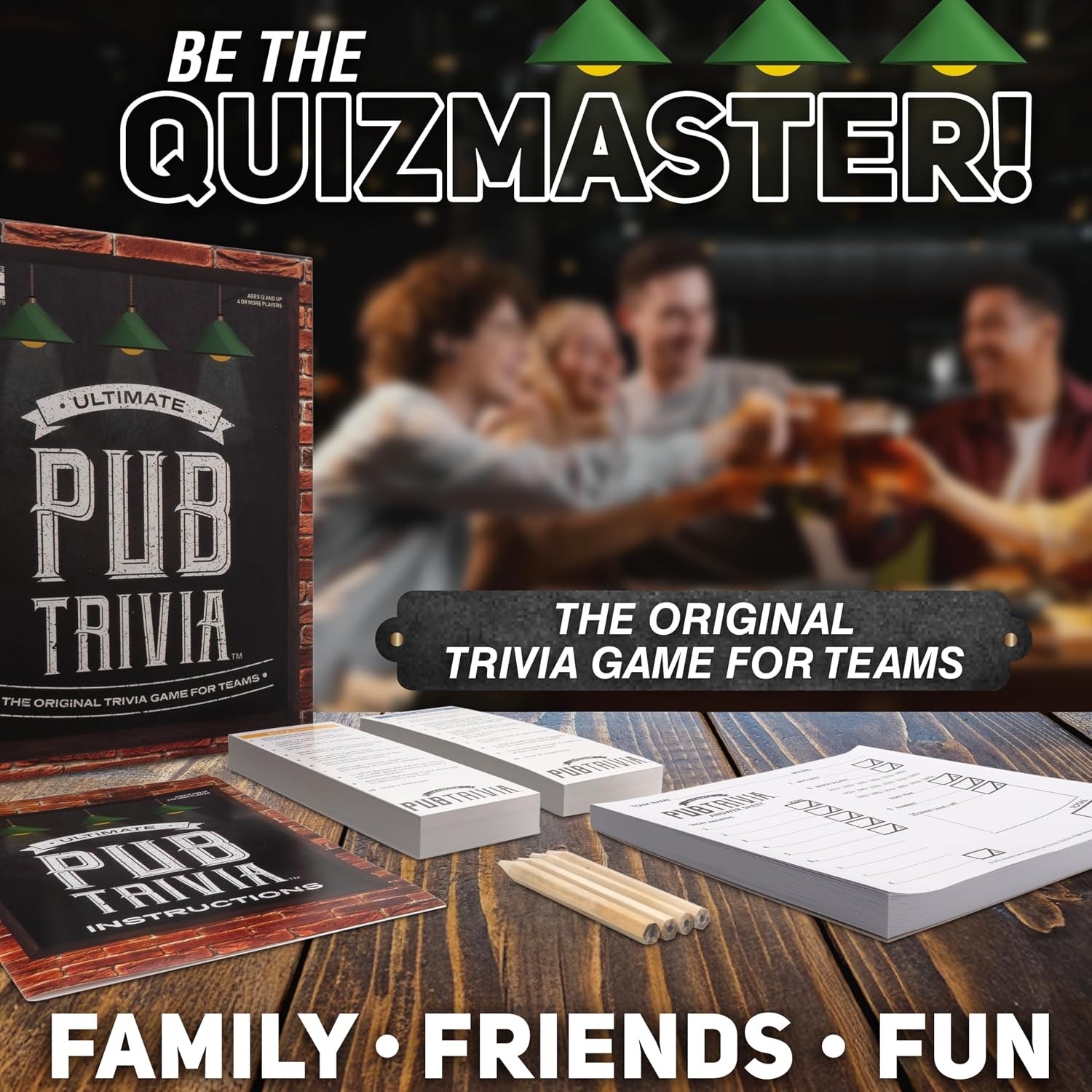 Ultimate Pub Trivia Team Game 4 or More Loving Players Ages 12 and Up