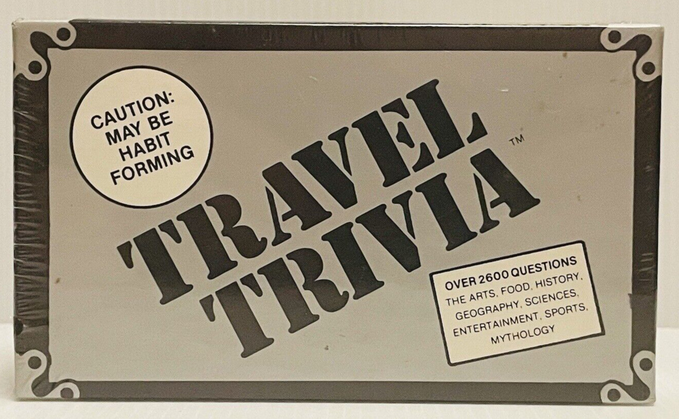 Travel Trivia Game Question Cards Sports Geography Arts Food History #498