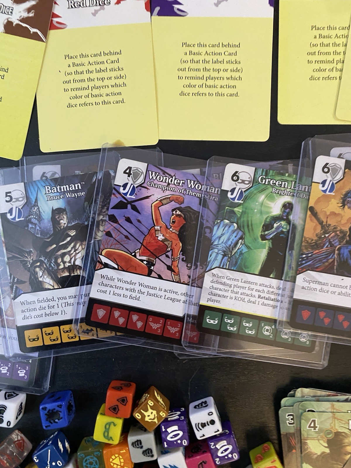 HUGE LOT- DC Dice Masters: Justice League- Wiz kids-Store Counter Box-Cards