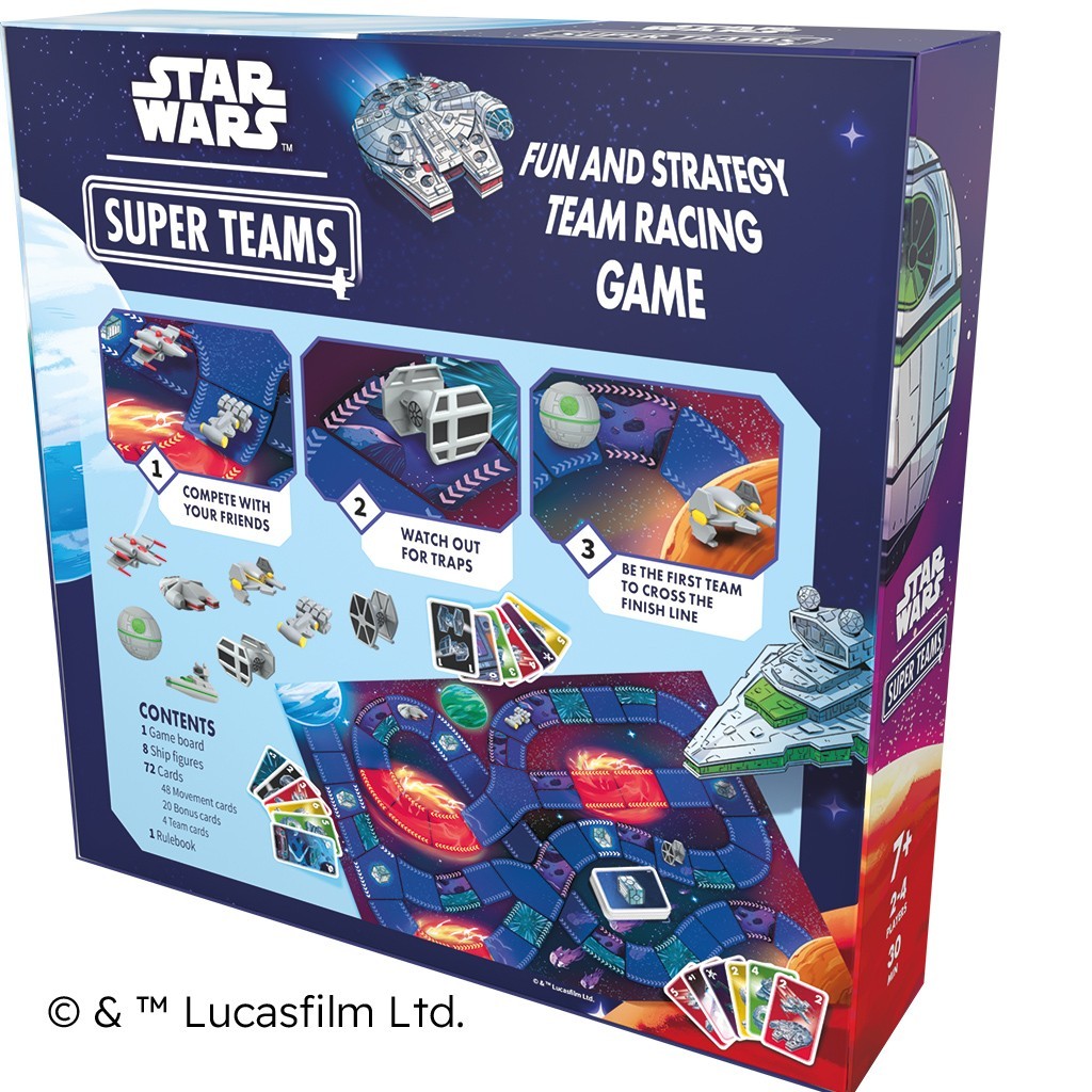Star Wars Super Teams Board Game Zygomatic ZYGSWST0101ML Family Racing Rebels