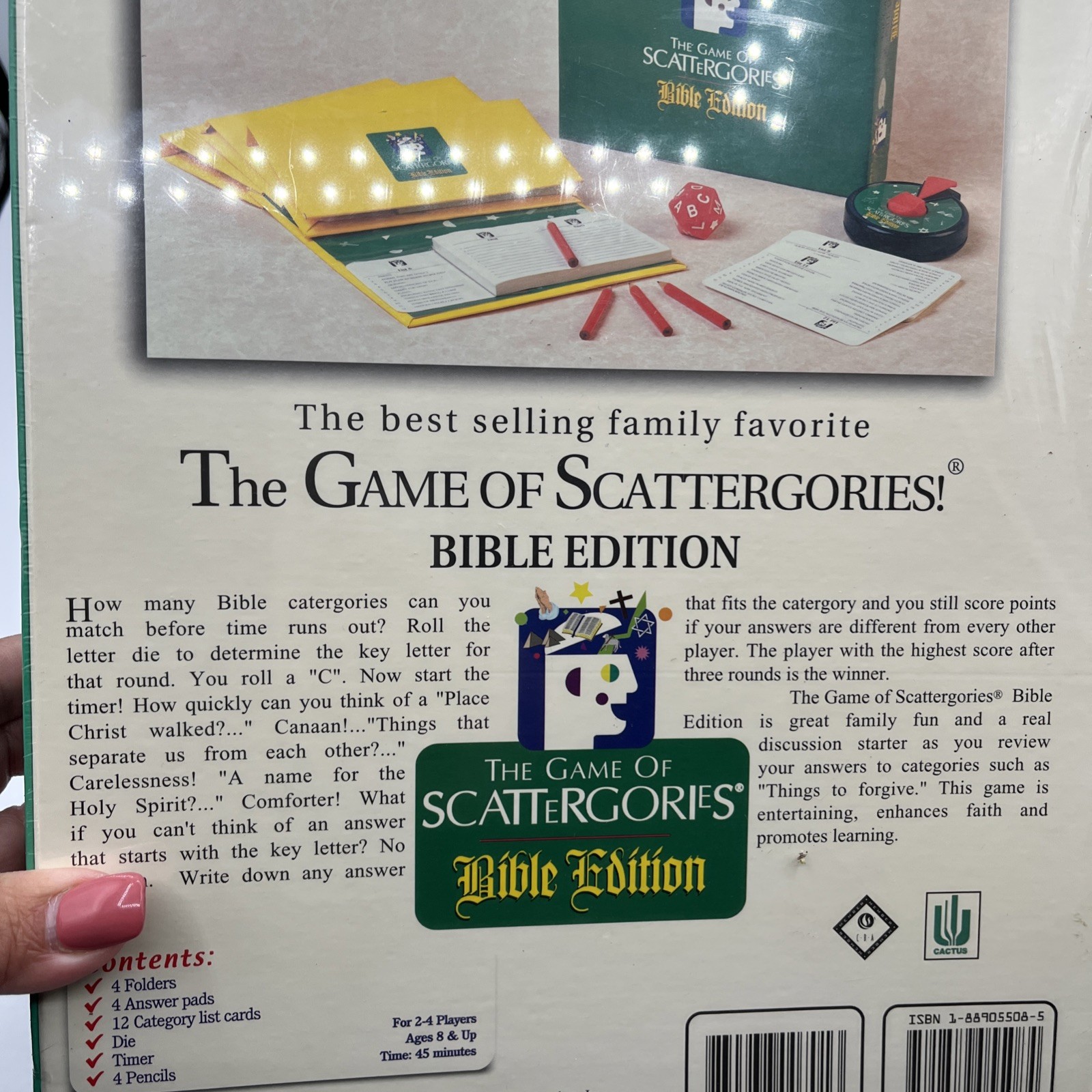 The Game of Scattergories – Bible Edition 1998 Hasbro New Sealed