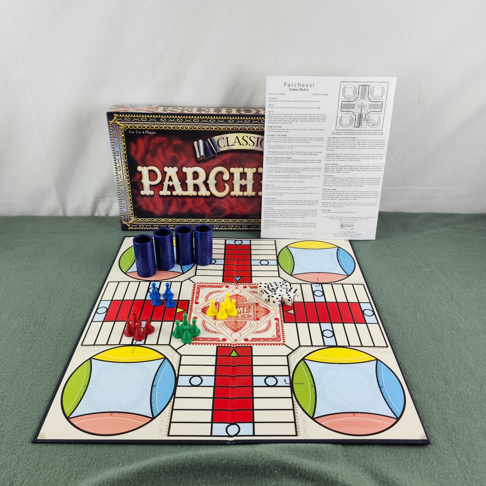 Classic Parcheesi – Timeless Treasure Enjoyed by Players of All Ages! Moves 2007