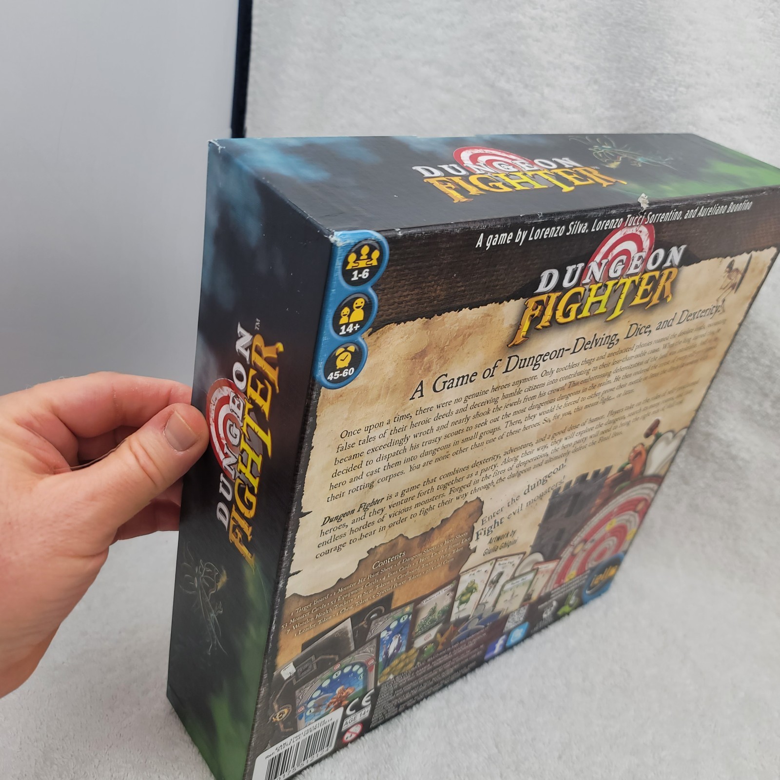 Dungeon Fighter Board Game 100% complete Iello Silva Sorentino Buonfino Good