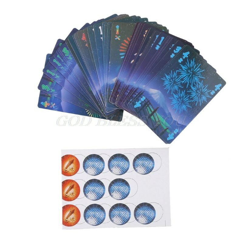 Board Game HANABI 2-5 Players Cards Games Party Family Parents Kids Cards Game