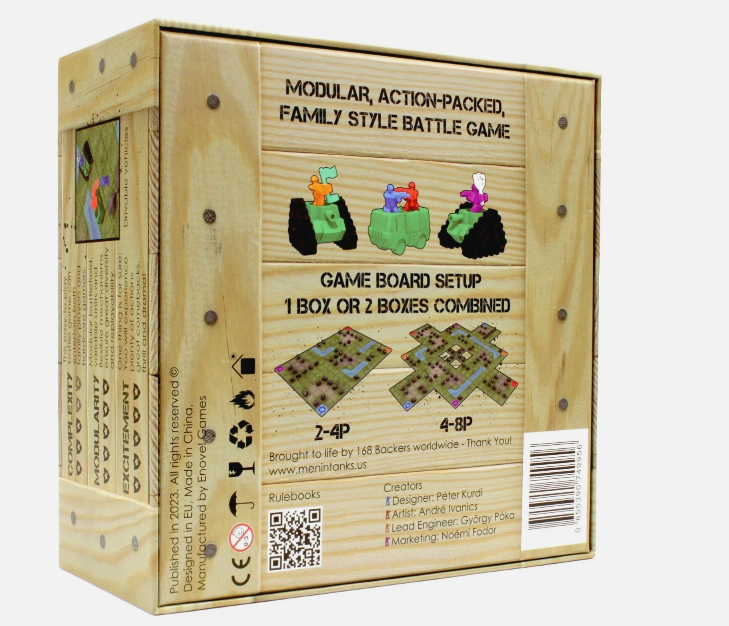 MEN IN TANKS Modular Tactical Board Game Men in Tanks NEW Open Box SEALED Parts