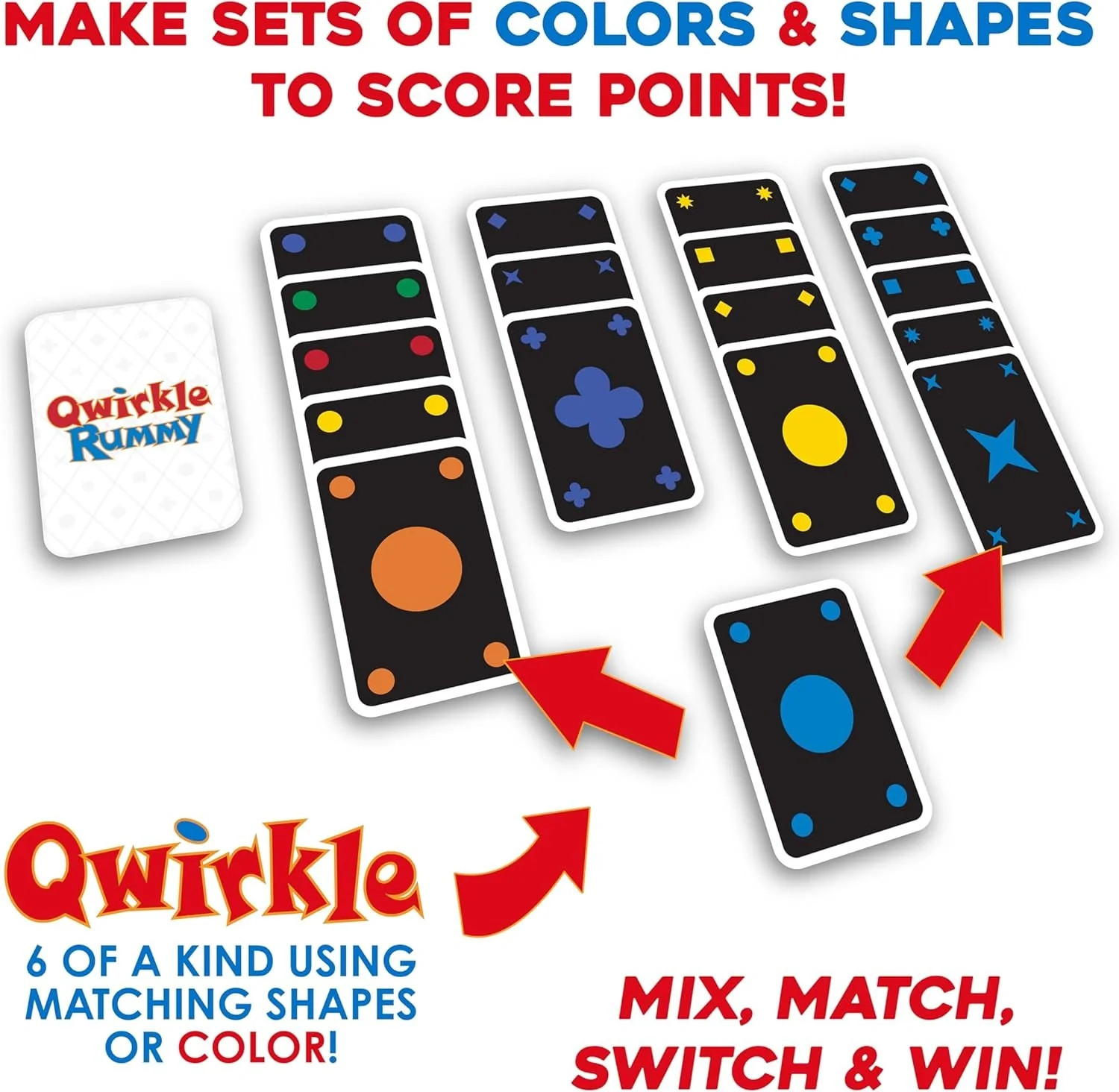 Qwirkle Rummy [Board Game, 2-4 Players]