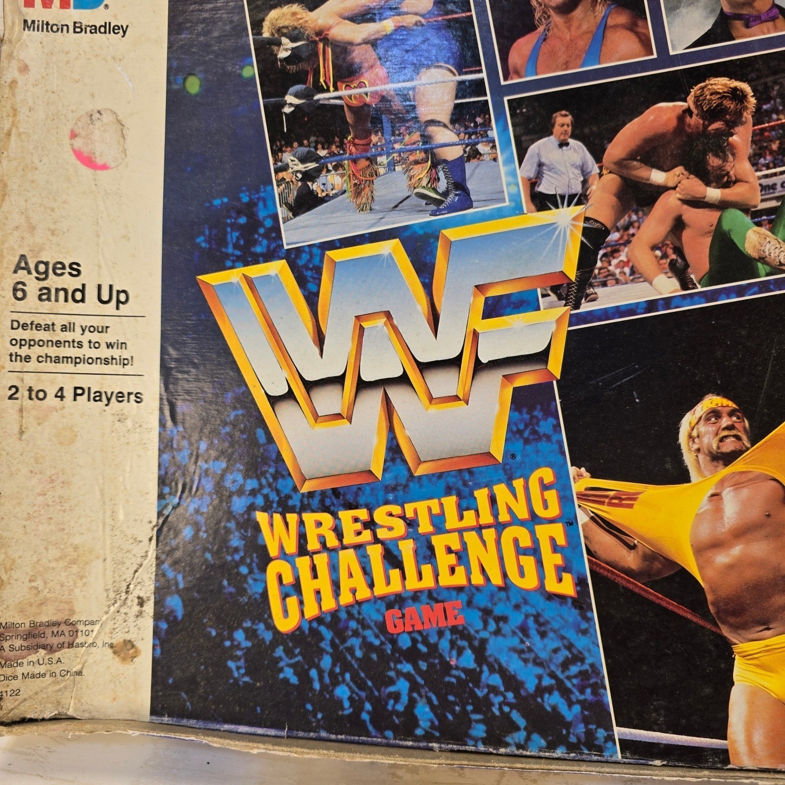 Vintage 1990 WWF Wrestling Challenge Board Game Milton Bradley