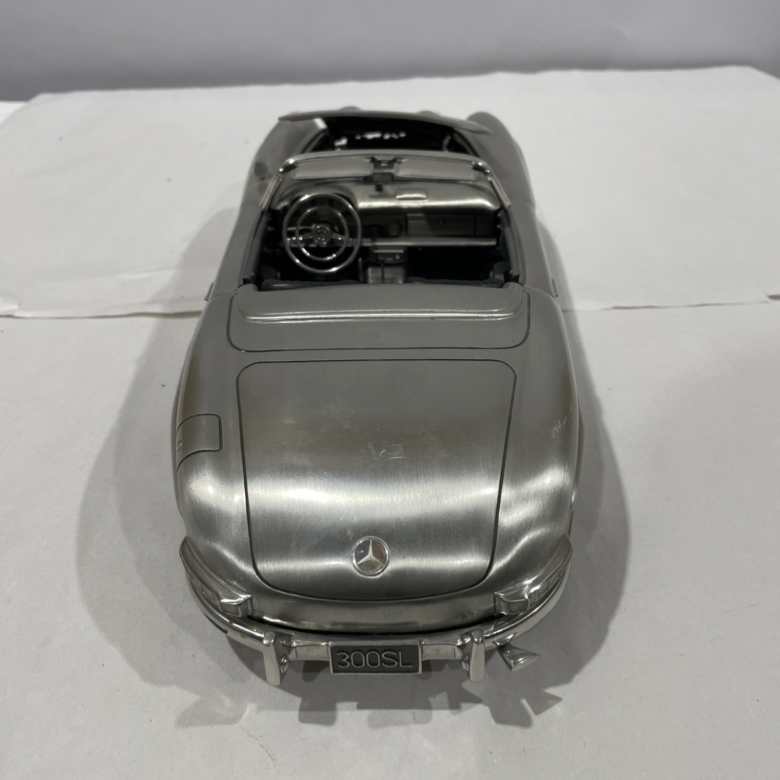 DEFECTIVE MercedesBenz 300SL Car Custom Built SOLID PEWTER METAL 112 See G3D