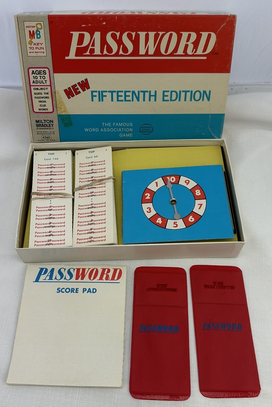 1976 Password Game 15th Edition by Milton Bradley Complete Good Cond FREE SHIP