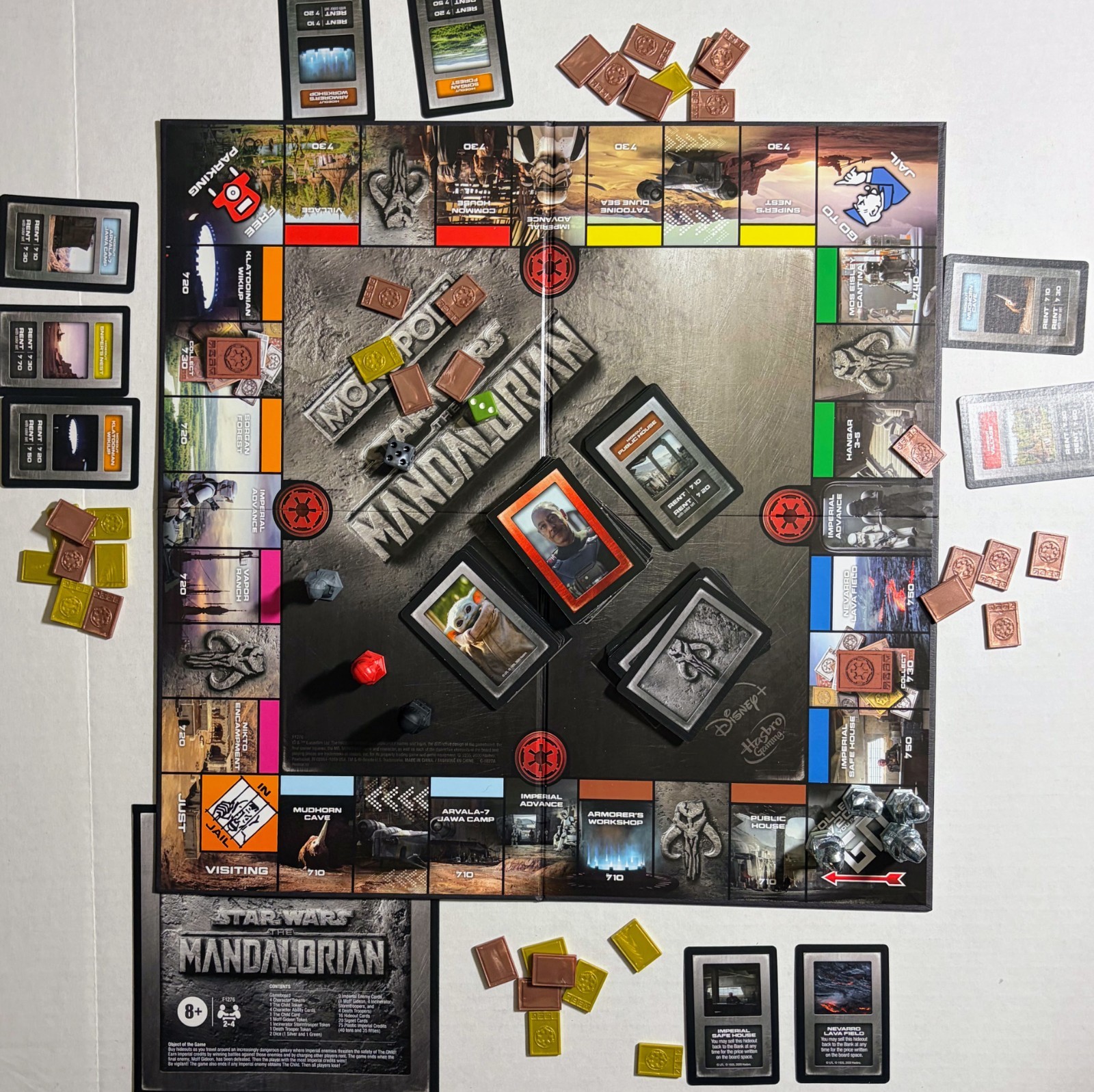 Monopoly Star Wars The Mandalorian Edition Hasbro “Protecting Grogu” “The Child”