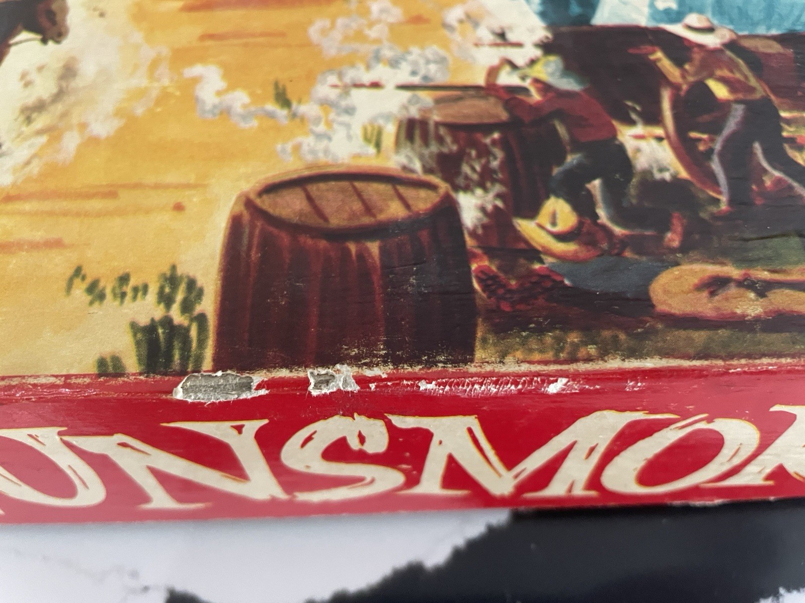 ~ Vintage Rare 1958 Gunsmoke Board Game #822 LOWELL Toy Mfg. Co. Matt Dillon ~