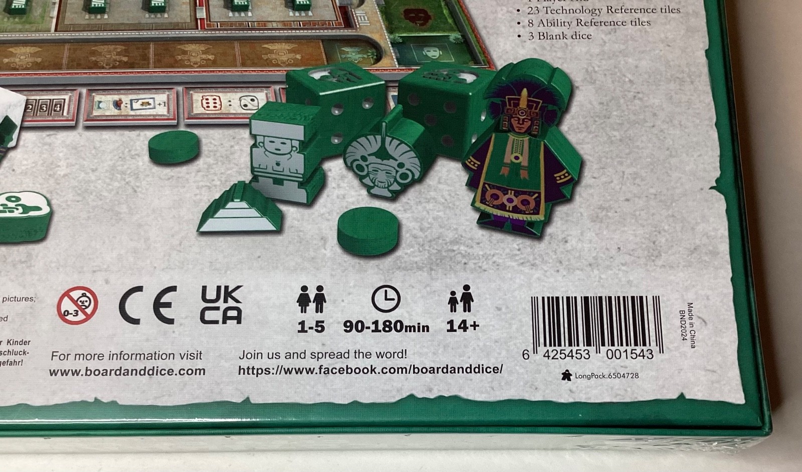 NEW TEOTIHUACAN CITY OF GODS 5TH PLAYER EXPANSION- GREEN PLAYER AGES 14+