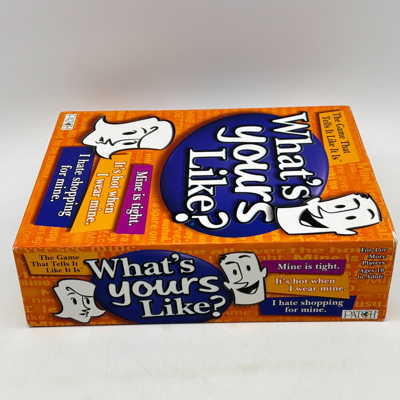 What’s Yours Like COMPLETE Patch Products 2007 Party Game