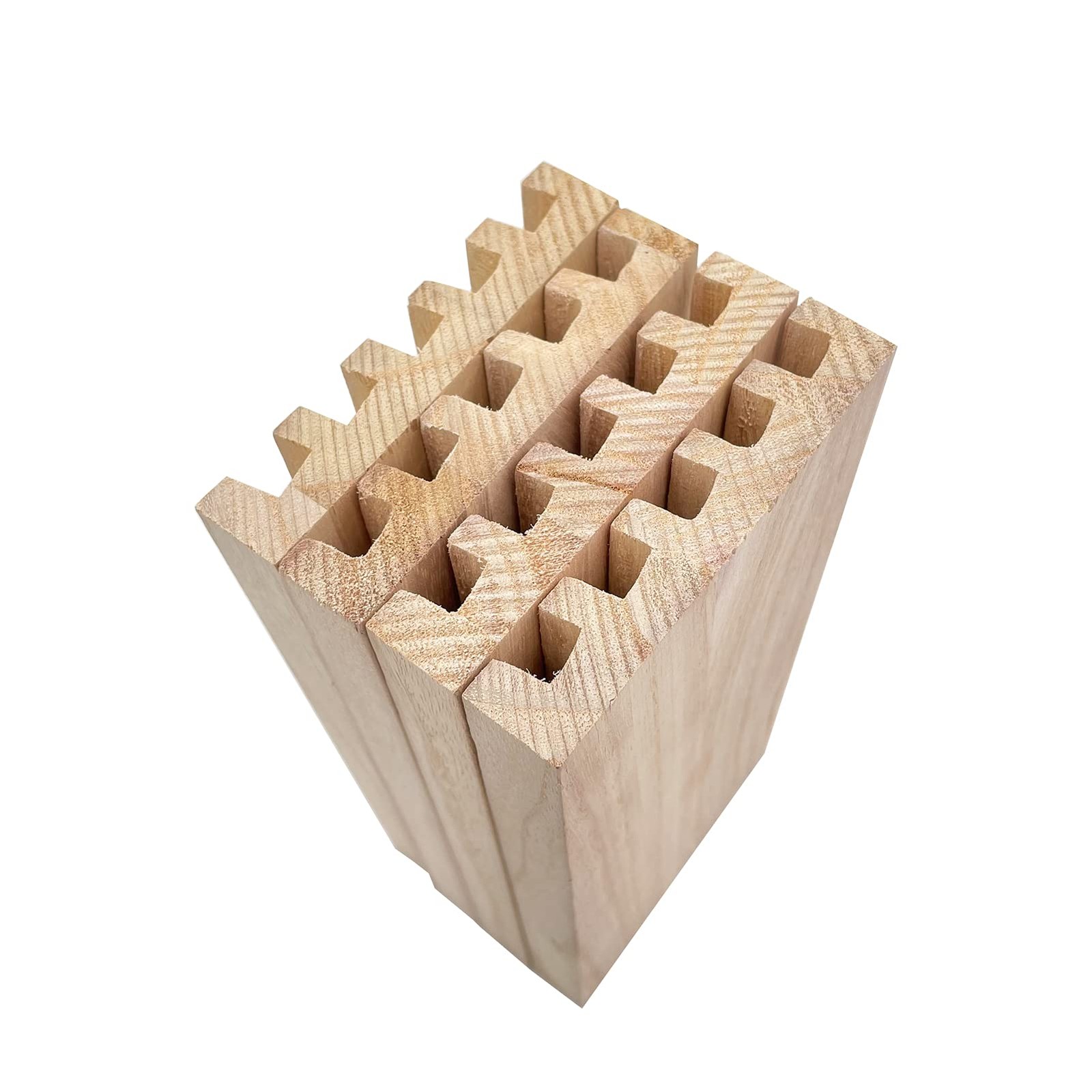 SUTIMSHE Natural Wood Domino Racks, 7.87x 3.74x 0.71 inches, Woodgrain Color