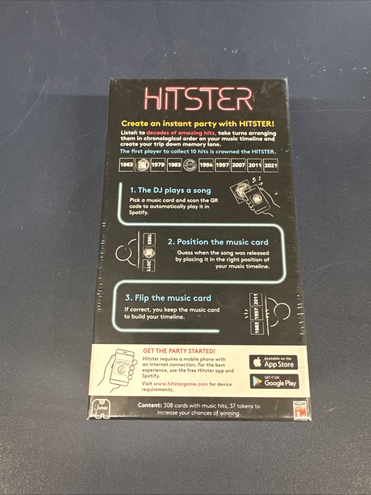 Hitster The Music Party Game 2-10 Players 16 Years+ Sealed NEW
