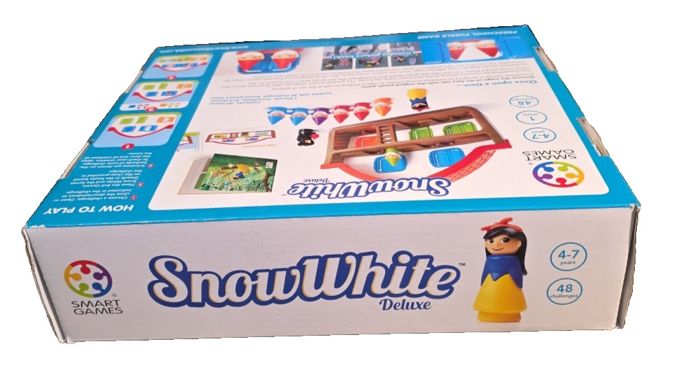 Snow White Deluxe Puzzle Game Smart Games 4-7 years 1 player 48 challenges NIB