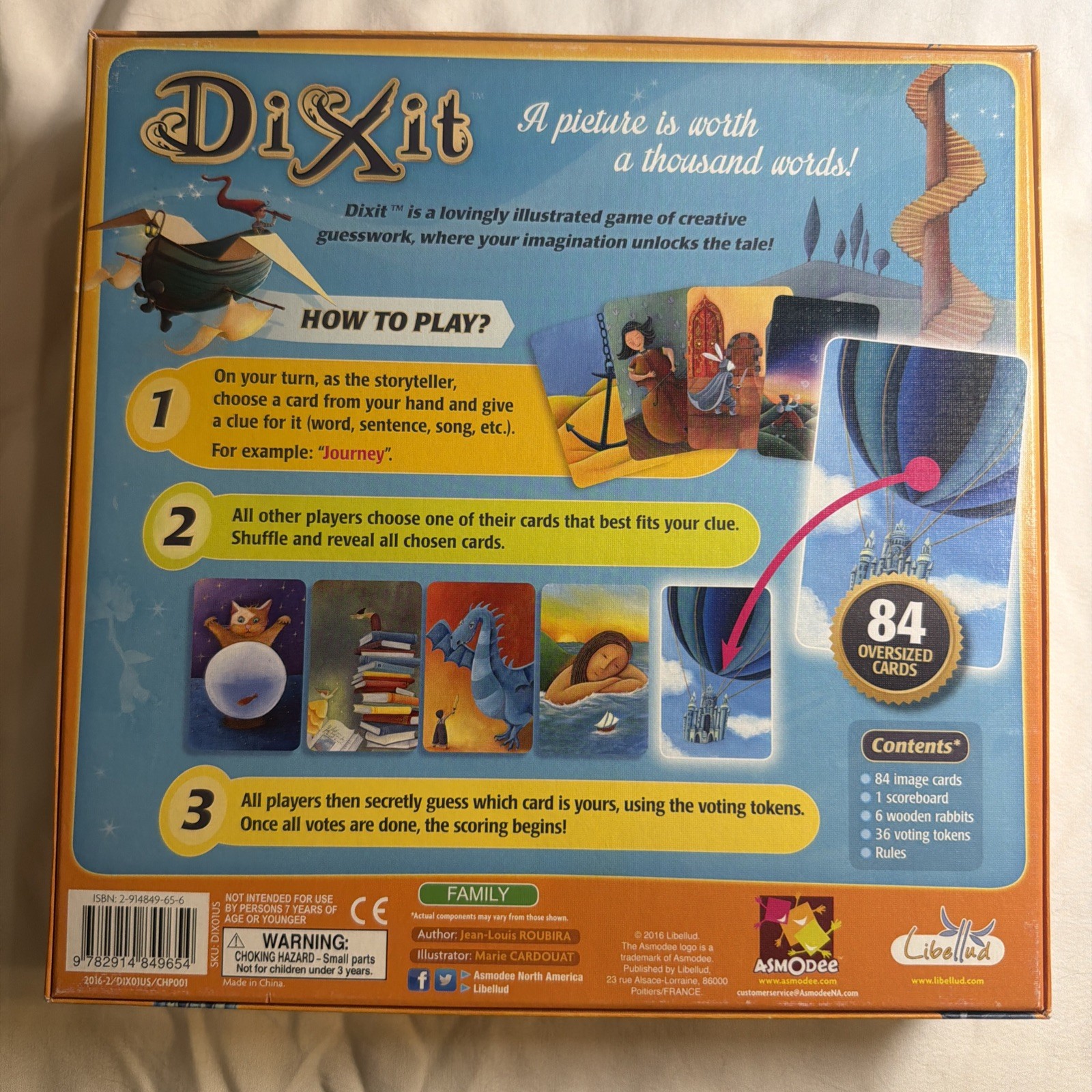 Dixit Board Game A Picture Is Worth A Thousand Words! 100 % Complete