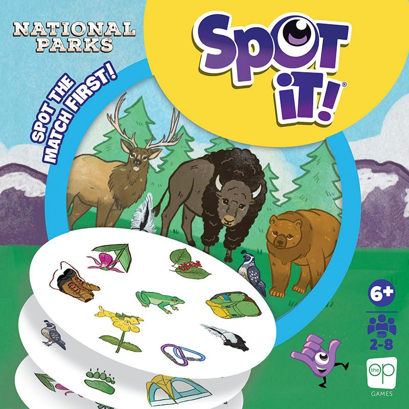 USAopoly Spot It! National Parks Card Game – Fast Matching Game – Ages 6+