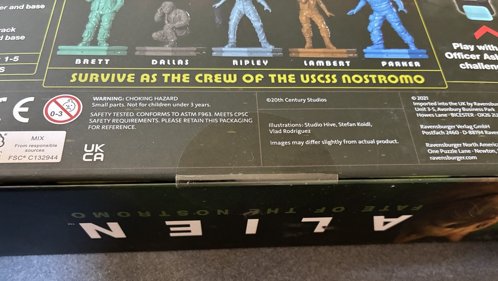 Alien: Fate of The Nostromo Board Game. New