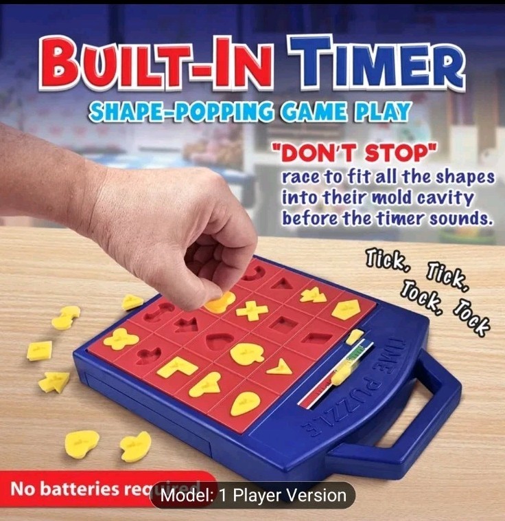 Shape Pop Up Board Game Interactive Puzzle Game for Kids Ages 4-8+