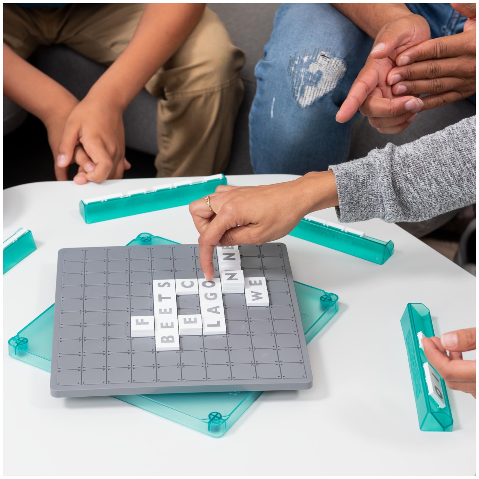 , Upwords, Classic Word Game with Stackable Letter Tiles, Family Board Game, …