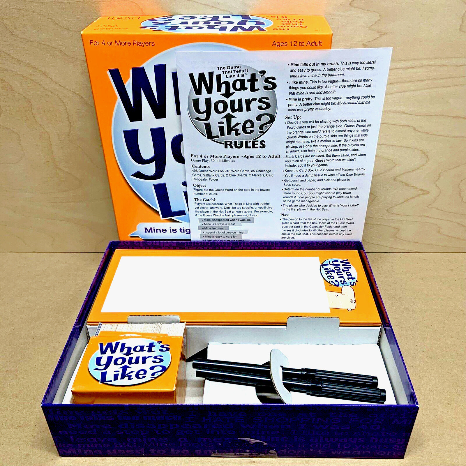 What’s Yours Like? Party Game by Patch Products (2007) – Complete Set