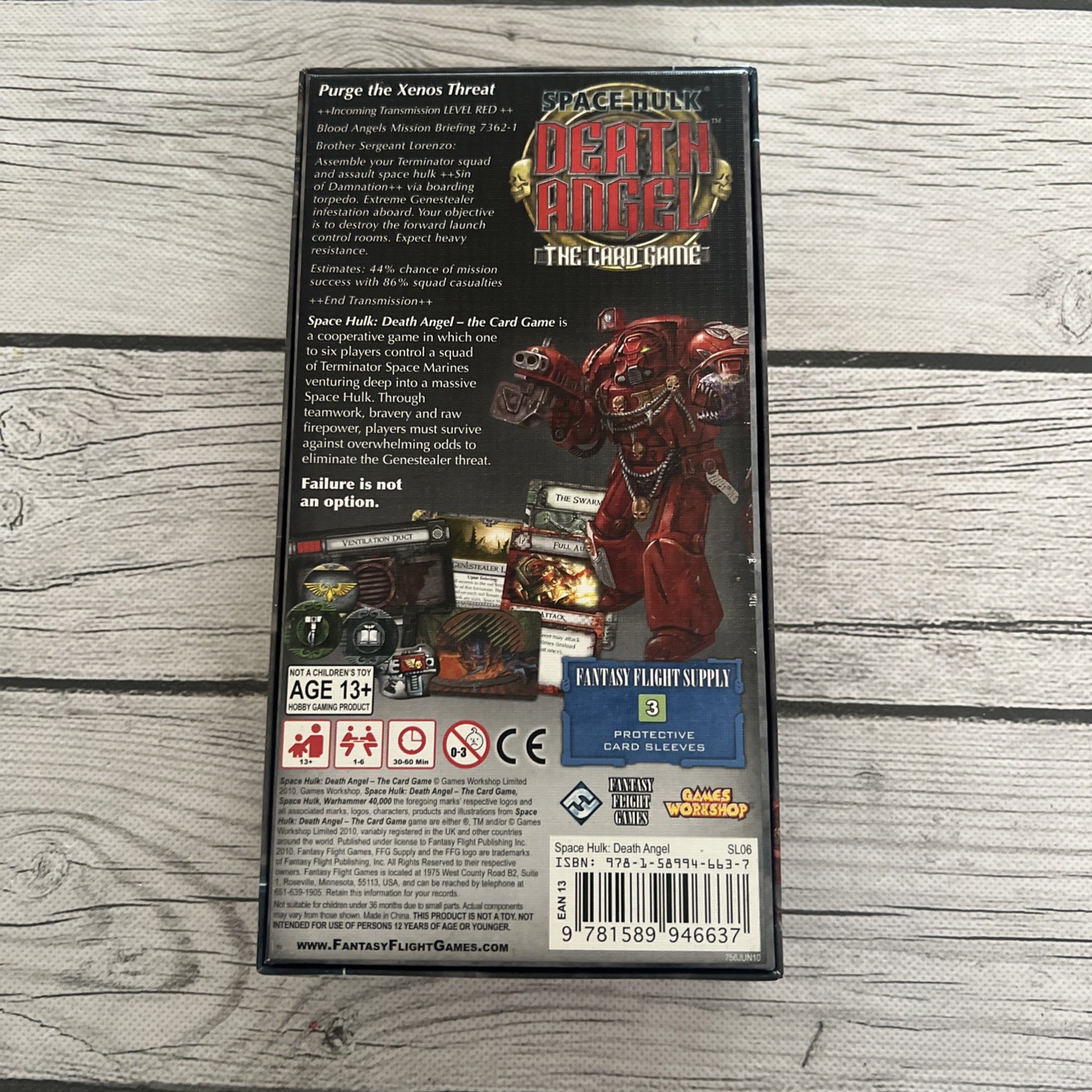 Space Hulk: Death Angel the Card Game Fantasy Flight Games 2010 – NEW open Box