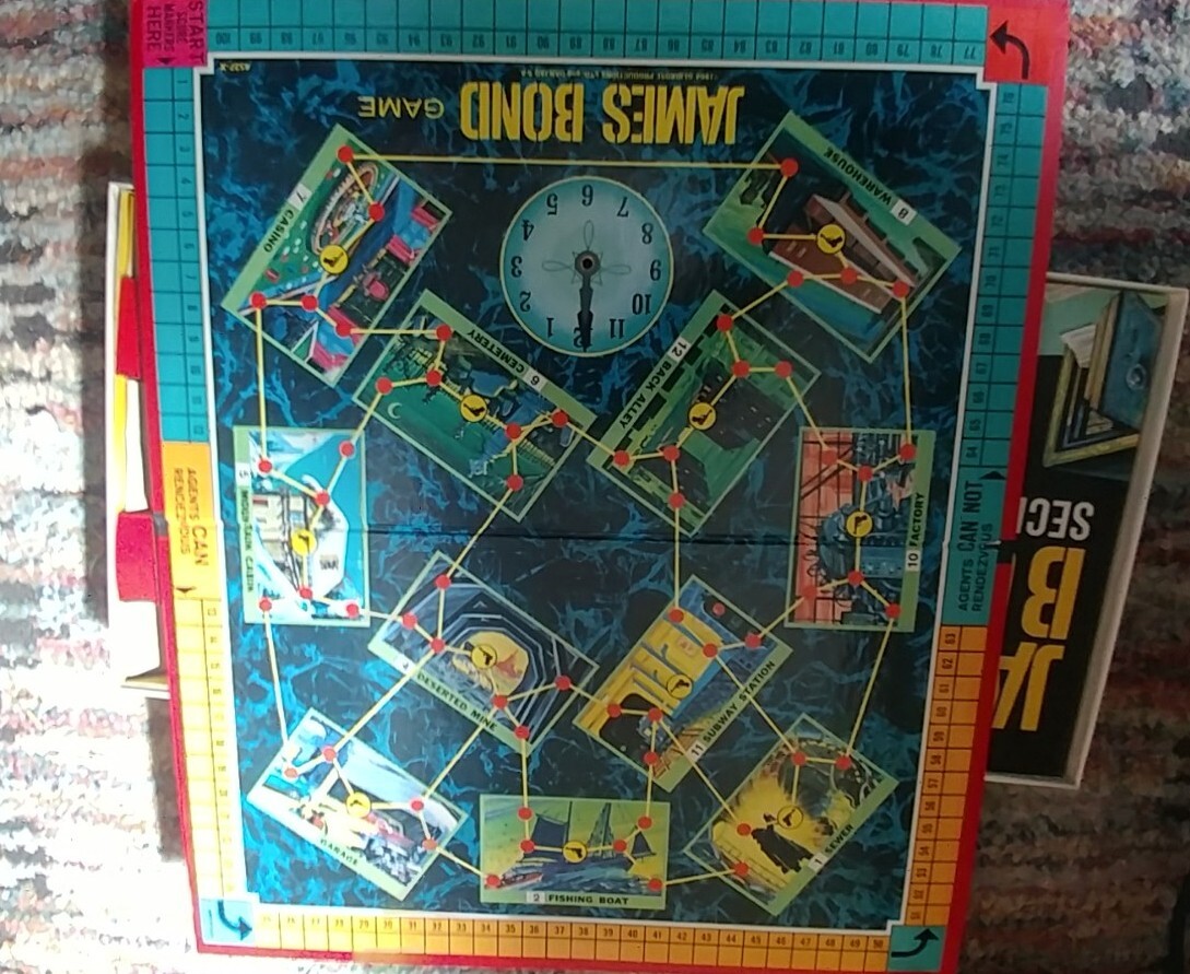 1964 James Bond Secret Agent 007 Game by Milton Bradley – Complete
