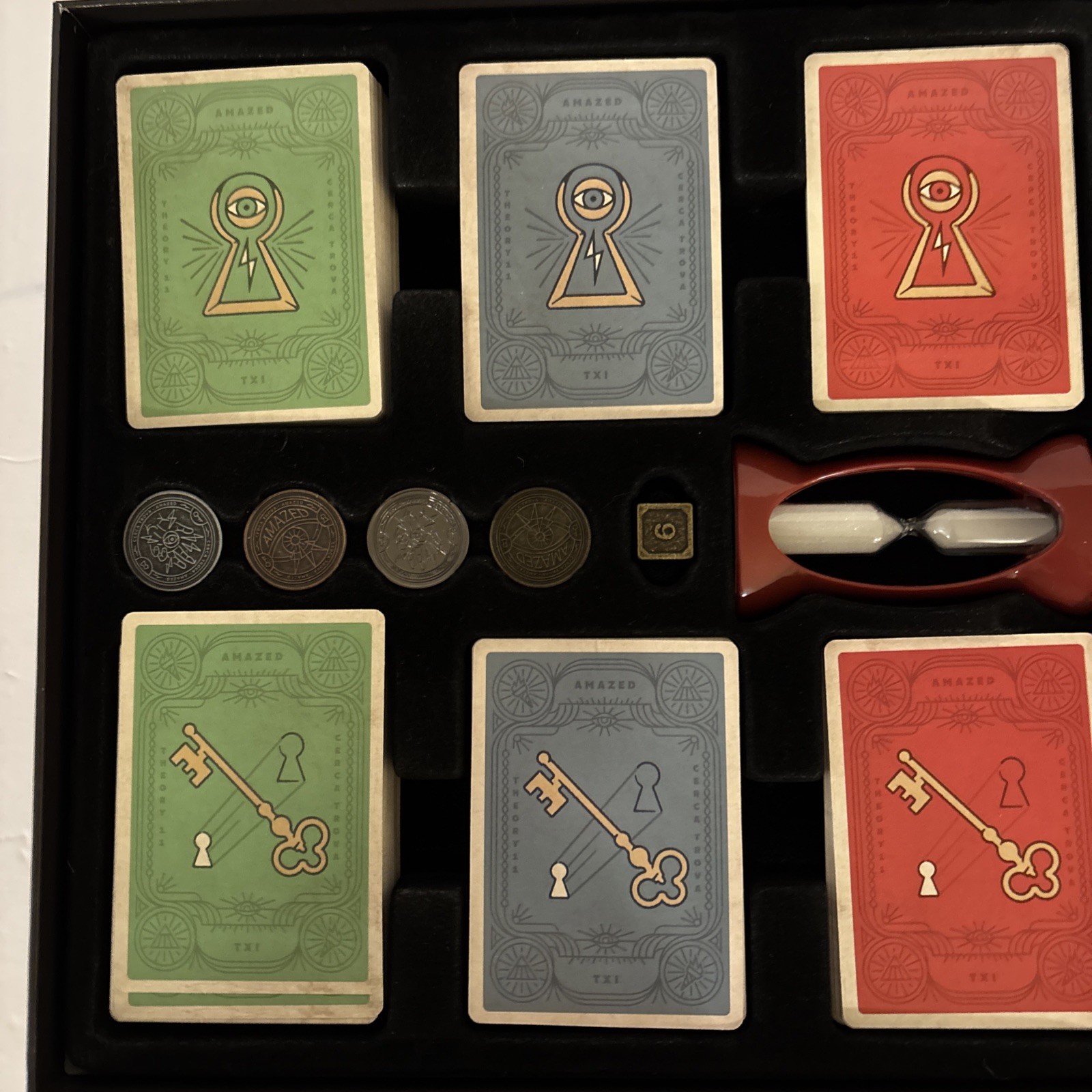 AMAZED the Game COMPLETE Theory11 2018 Neil Patrick Harris Puzzles Riddles EUC