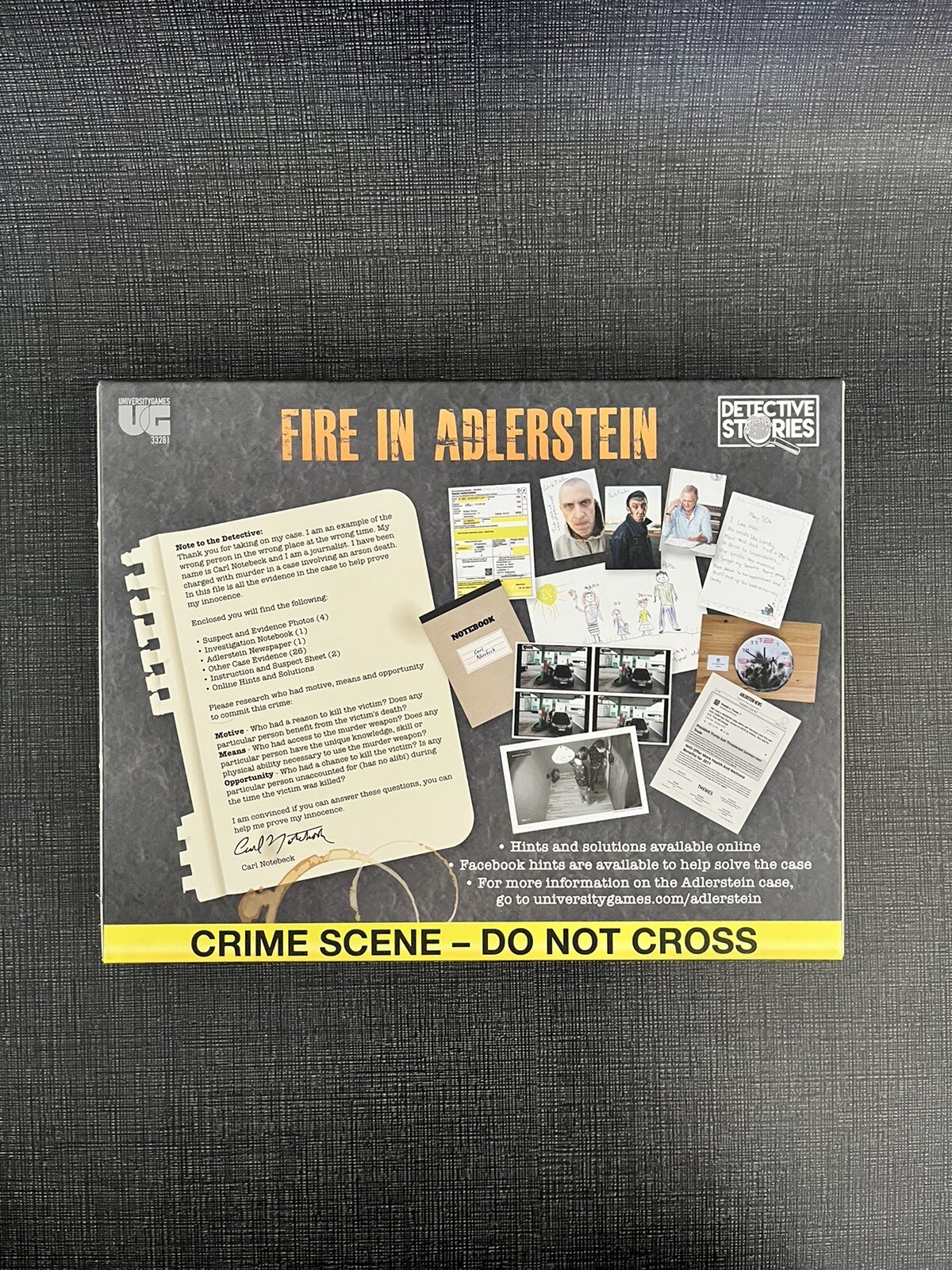 Murder Mystery Party Case Files: Fire in Alderstein – A Game For 1-5 Players