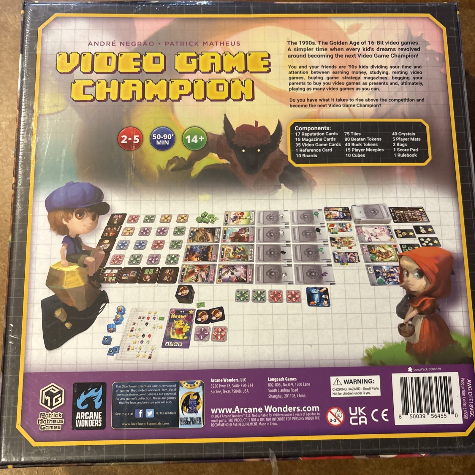 Video Game Champion Board Game New 2 To 5 Players Free Shipping Arcane Wonders