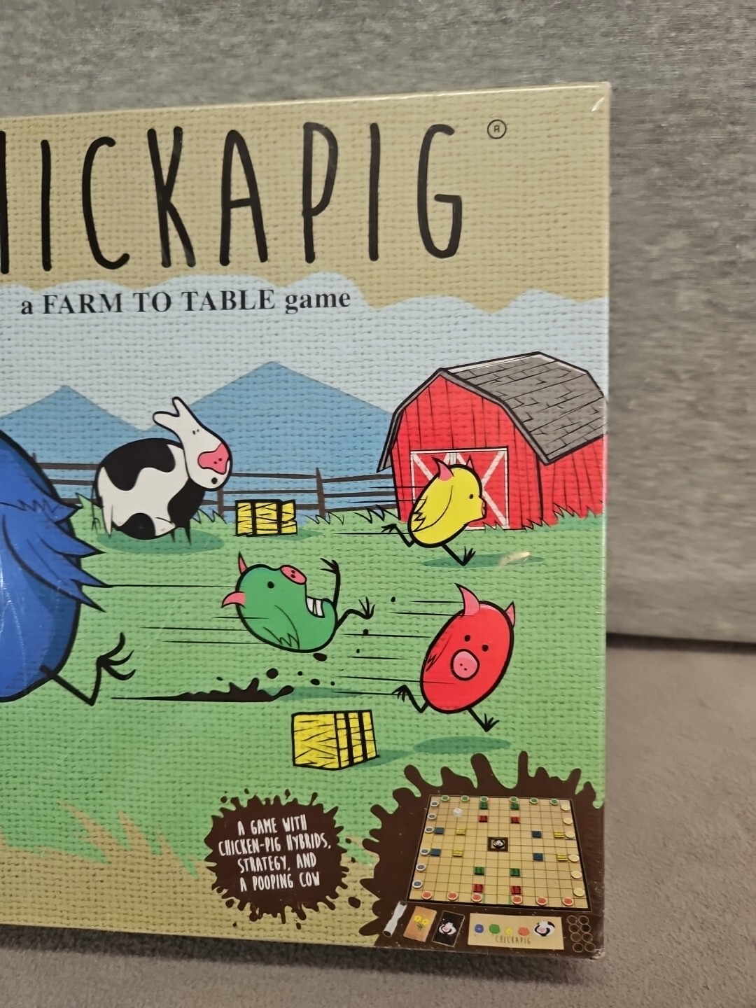 Chickapig Strategic Board Game Family Friendly Game For 2 or 4 Players with T5