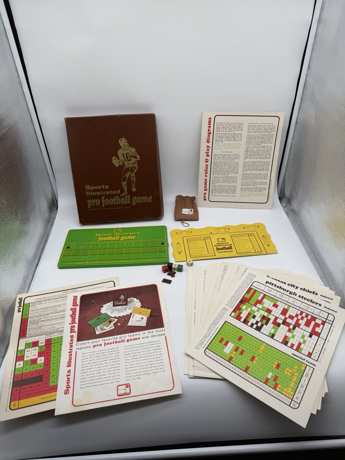 Vintage 1971 Sports Illustrated Pro Football Board Game – Complete