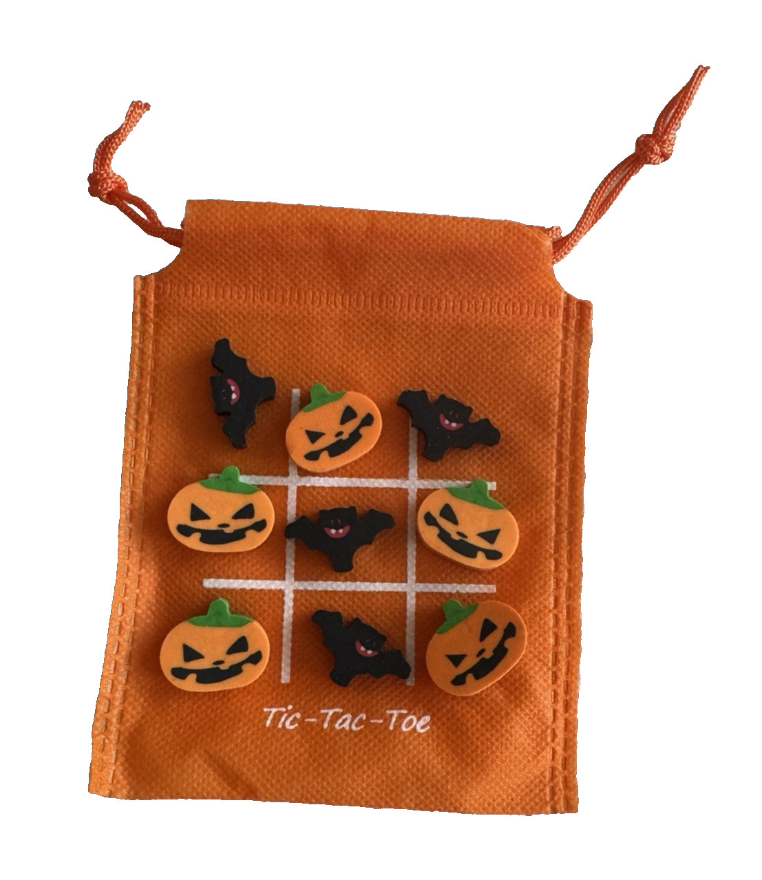 Tic Tac Toe Mini Game Bag | Travel Game Bag | Halloween | Pack of 10 Games