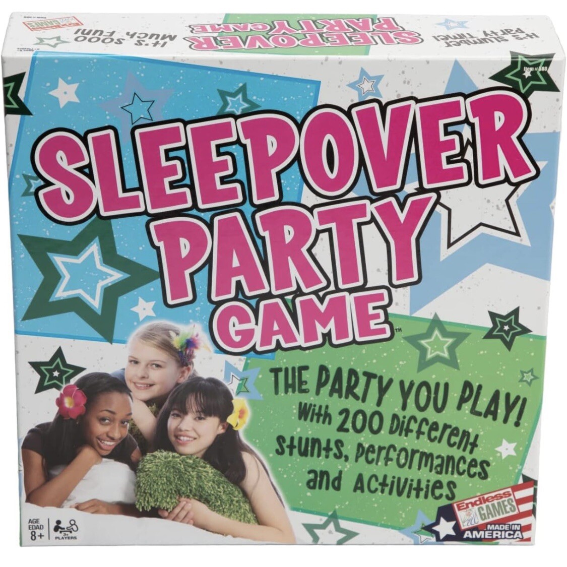 “THE SLEEPOVER PARTY GAME” 2014 Ages 8+ NEW Factory Sealed By Endless Games