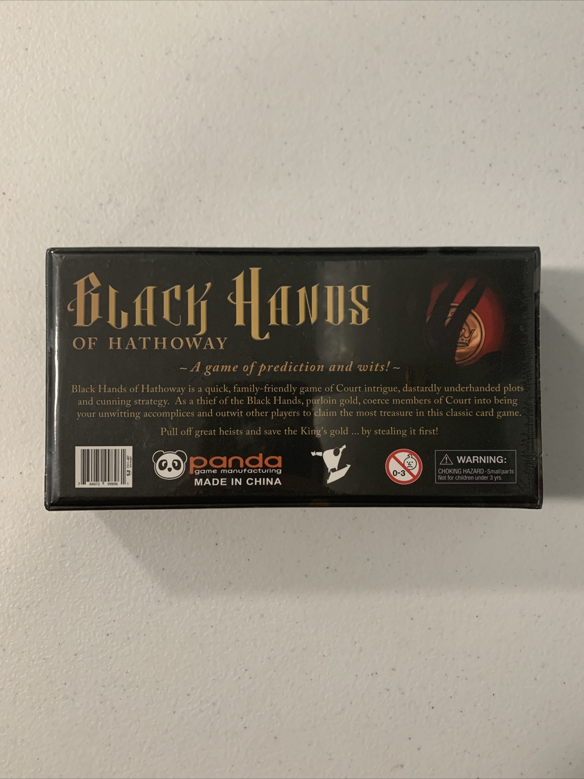 Brand New Black Hands Of Hathoway Card Game Of Prediction And Wits 2-4 Players