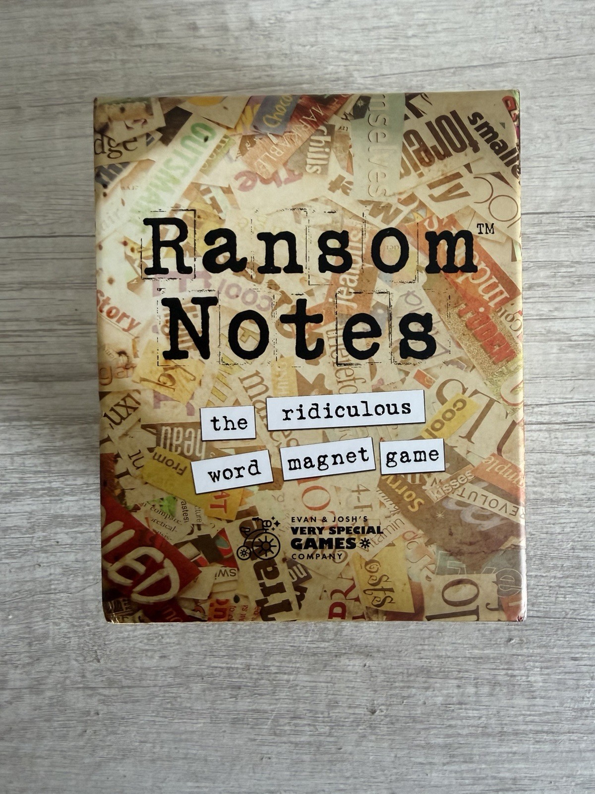 Ransom Notes Game Charty Party Word Magnets